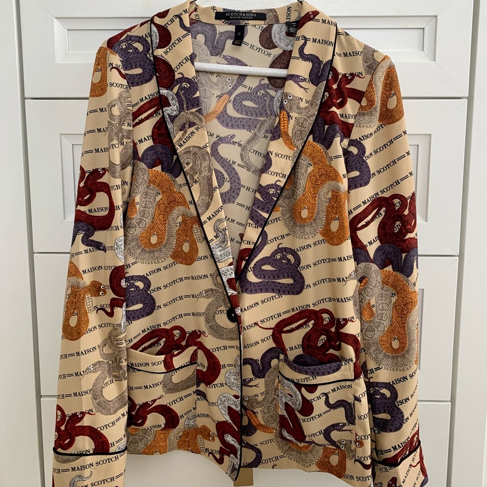 Scotch & Soda snake print blazer